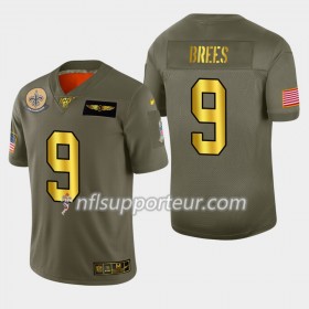 Maillot Homme New Orleans Saints Drew Brees 9 Nike 2019 Salute to Service 100th
